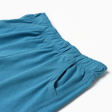 Set for a boy (T -shirt/shorts), Blue/Indigo color, height 104 cm-3
