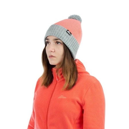 Knitted hat with fleece lining Grayling Joy, salmon-1