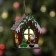 Christmas tree toy "Hut of Santa", from batteries, glow warm white