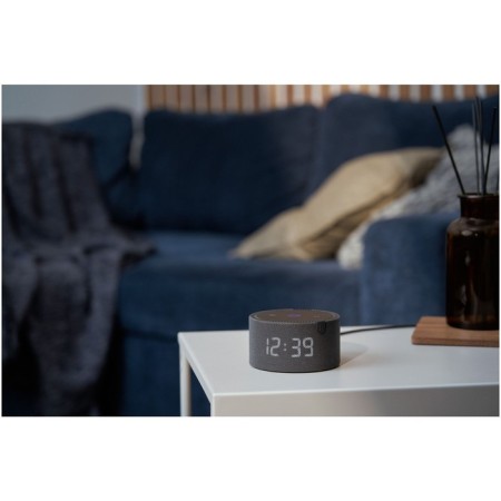 Smart Column "New Yandex Mini Station", Voice Assistant Alice, 10W, with a clock, black-2