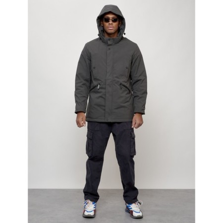 Male park, size 50, dark gray color-10