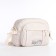 Youth bag with a zipper, white color