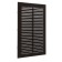 Ventilation grate "Cosmetic" luxury L170kr, 240x170mm, with a grid, inexhaustible, brown