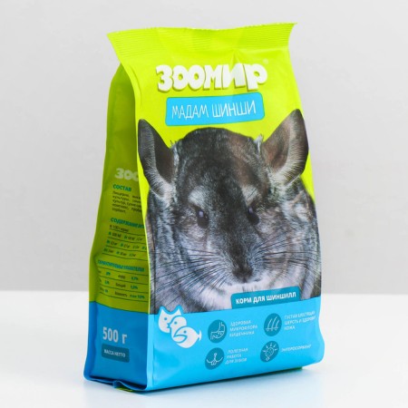 Feed "Zoomir. Madame Shinshi" for chinchillas, 500 g-1
