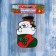 Stick for glass "Snowman in New Year's tock" 9x15 cm