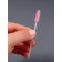 Brushes for eyebrows and eyelashes, set - 10 pcs, 9.5 cm, pink/transparent color