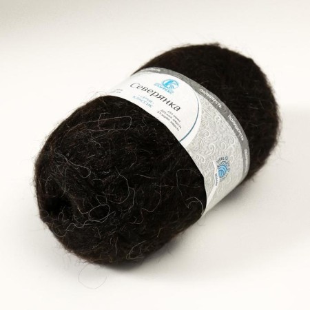 Yarn "northerner" 30% wool, 5% recent. wool, 65% acrylic 150m/100g (003 black)-1
