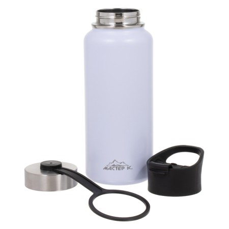 Thermos "Master K", 1 l, two covers, retains heat up to 12 hours, white-1
