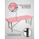 Cosmetological couch Basic + SV, size 180 × 60 × 68-84 cm, pink color