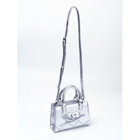 Women's bag, 20*8*14, lightning departure, belt lengths, silver-1