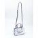 Women's bag, 20*8*14, lightning departure, belt lengths, silver