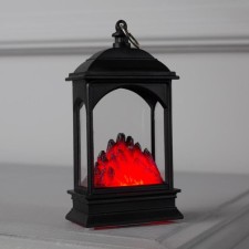 Светодиодная фигура «Камин» 7 × 13 × 4 см, пластик, батарейки AG13х3, свечение красное