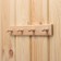 Mange "Classic" 4 hooks, linden, 35x2.5x6.5 cm wicker