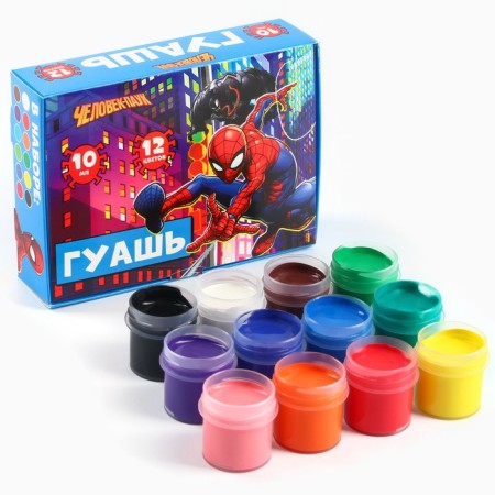 Gouache 12 flowers of 10 ml, spider-man-2