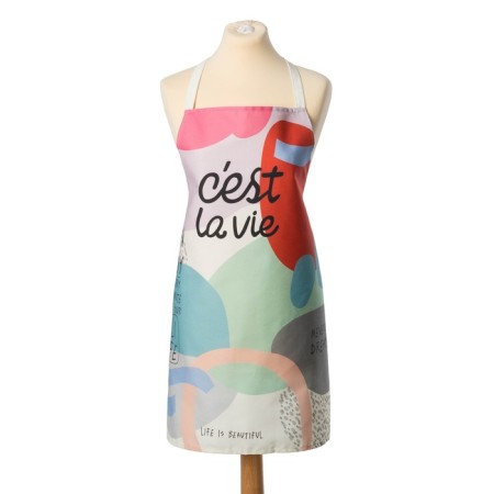 Apron Ethel "Ce La Vi" 70x60 cm, 100% cotton, sarzha 190 g/m2-8