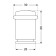 The door limiter "Standard" 588A-1 ww, white color, cylinder