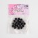 Rhinestones are sewing “circle”, in the frame, d = 8 mm, 20 pcs, black color