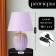 Table lamp "Success" 1he14 40W violet 22x22x33cm