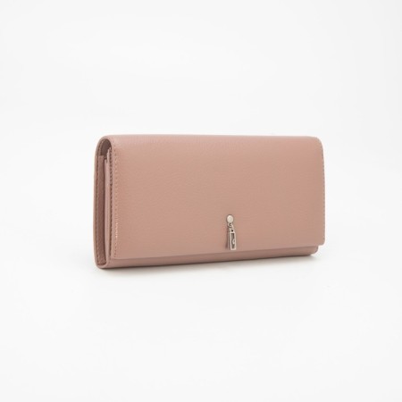 Women's wallet on magnets, pink color