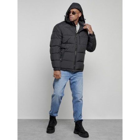 Sports male winter, size 52, black color-5