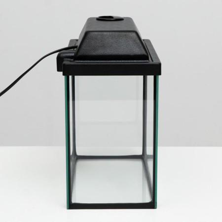 Aquarium rectangular "atall" with a lid, 13 liters, 30 x 16 x 26/31 cm, black-10