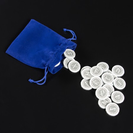 Runes for fortune telling "Scandinavian", 25pcs, light skin-2