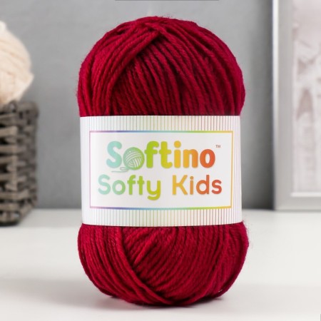 Yarn 100% acrylic "Softy Kids" 90m ± 5m 50 g color 35 wine 5443653