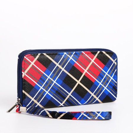 Women's wallet with lightning, blue color