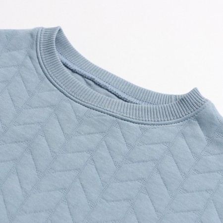 Sweatshirt for girls, color gray-blue, size 110 cm-2