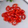 Decor for creativity plastic "Ring for the chain" Caramel set 25 pcs 2.3x1.65 cm