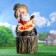Garden figure "Lesovik on the stump" 41x33x77cm, mix