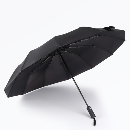 Automatic umbrella "Lanford", 3 additions, 12 spokes, r = 52 cm, black color-2