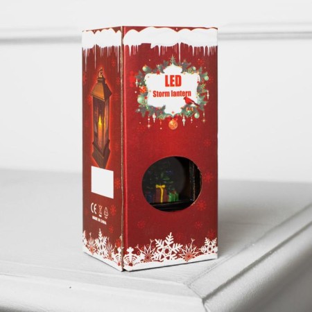 LED figure "Christmas tree in the lantern" 5 × 12 × 5 cm, plastic, batteries AG13x3, glow warm white-3