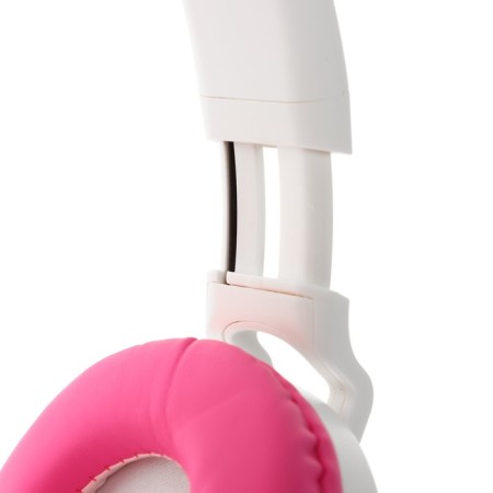 Headphones Quumo Game Cat White, Game, microphone, USB+3.5 mm, 2m, white/pink-6