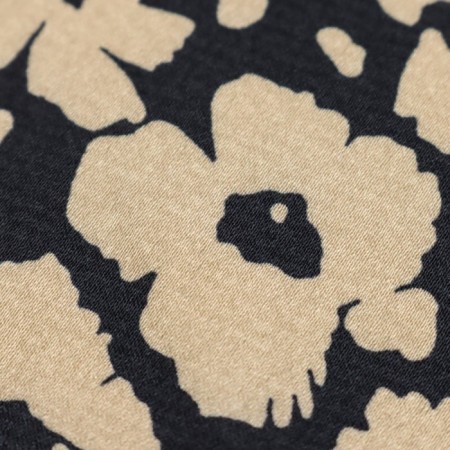 Payer satin fabric stuffed, width 150 cm, black color-2