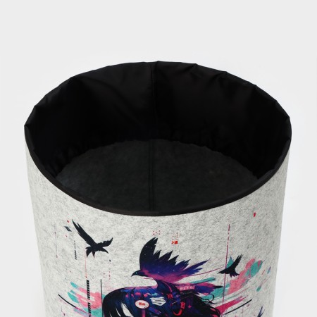 Organizer for storage "anime", on ties, 40 × 32 × 48 cm, 42 l, gray-1