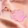 Acrylic key -keychain "for the sweetest", 5.7 x 5.2 cm