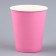 A single -single glass of a plain paper, pink color, volume of 250 ml, set 10 pieces