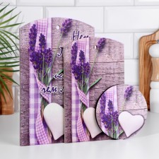 A set of 2 cutting boards.+ Stand 
