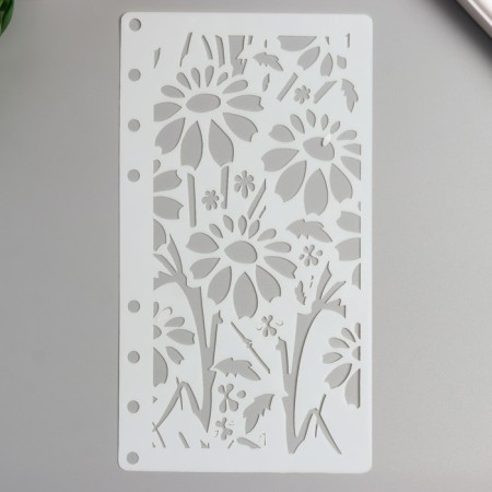 The stencil plastic "Chamomile" 17x9.8 cm