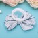 Hair gum "Schoolgirl" Bant Small pattern, 8 cm, white-blue
