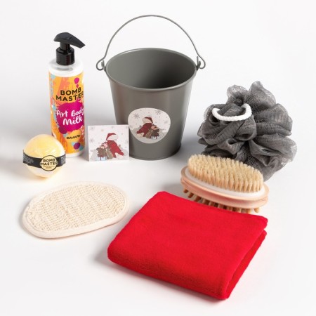 New Year's gift set of Ethel "Santa", towel 30x60 cm and accessories-1