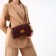 Female bag Textura, average size, brown color