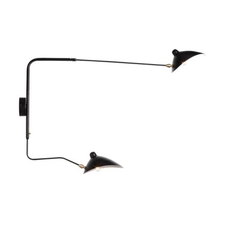 Wall lamp ST LUCE. SL305.401.02. SPRUZZO. 2x60 watts, e27, 18x75 cm, black color-8