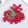 Stamens for flowers "Ball pearl-raspberry" d = 1.2 cm 6x1.2x1.2 cm