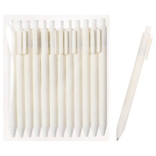 Handle Automatic Ballic Calligrata, 0.5mm, clip 2 x 8cm, under the logo, matte white case, blue rod
