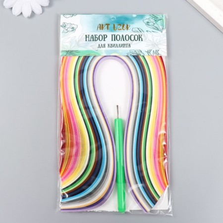 Quilling set of 260 strips width 0.7 cm long 38 cm, "Multi -colored" tool-3