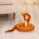 Soft toy "Cobra", 30 cm/200 cm, yellow color