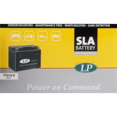 Battery Landport Ytz10S, 12 V, 8.6 Ah, line (+ -)