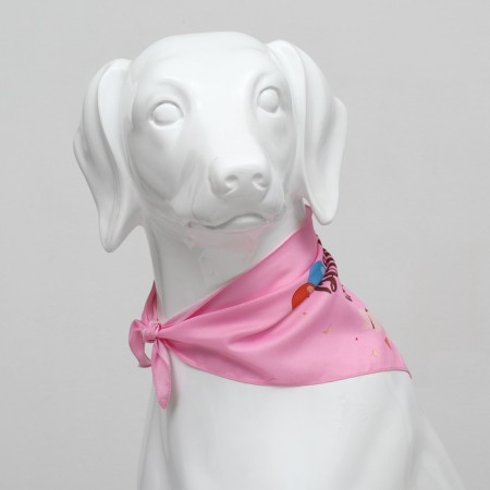 Animal scarf "Happy birthday", 15 x 12 x 1 cm, pink-2
